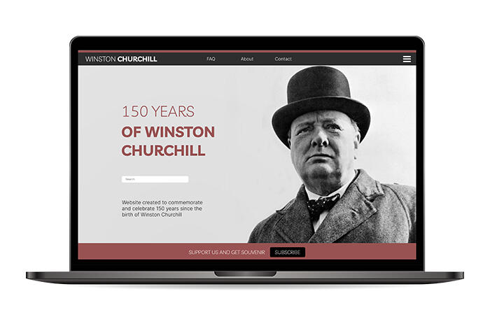 Web design - Winston Churchill